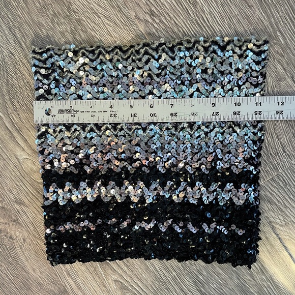 Authentic Disco Era Sequin Tube Top Ombré Vintage - Picture 3 of 6